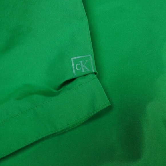 Vintage Calvin Klein Jacket Womens Large Green Hidden Hood Windbreaker **READ** - Picture 7 of 7